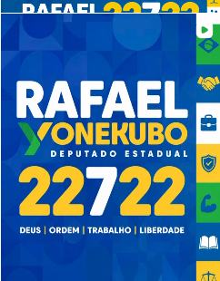 Material de campanha de Rafael Yonekubo